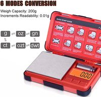Balance numérique Portable Mini balance électronique 500g/0.01g bijoux en or précis balance de poche Machine de pesage unités de commutation outils