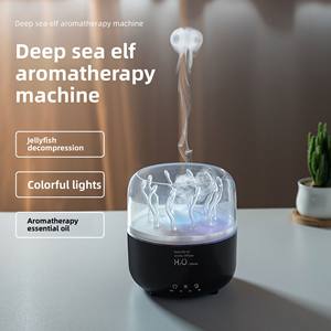 Diffuseur d'huiles essentielles rotatif en forme de méduse pour la maison, l'hôtel, la lumière d'ambiance, l'air frais, la machine à parfum pour la Saint-Valentin - Product Image 2