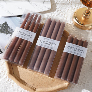 4 pièces/boîte, bougies coniques droites, style européen coloré, <span class=keywords><strong>rouge</strong></span>, blanc, longues, en cire de paraffine, bougies de dîner chinoises, <span class=keywords><strong>pilier</strong></span> - Product Image 6