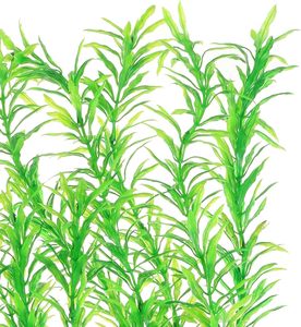 Décor d'aquarium Plantes artificielles en plastique écologique Vert/Rose/Violet Forme <span class=keywords><strong>de</strong></span> tige 21 pouces Extra Large Grand Fish Tank - Product Image 5