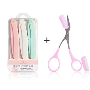 Ensemble de 3 rasoirs faciaux et maquillage à lame unique pour femmes noires de luxe OEM pour la mise en forme des sourcils - Product Image 5