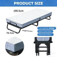 Lit de camp portable étroit, personnalisable, idéal pour la maison, le bureau, l'extérieur et les réfugiés, à utiliser avec un matelas – Meilleure vente