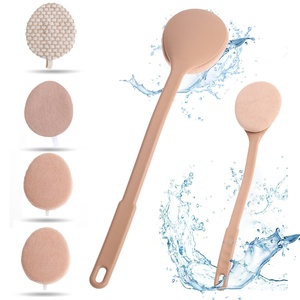 4 in 1 <strong>Long</strong> <strong>Handle</strong> Exfoliating Bath Brush Back Scrubber Shower Brush Body Cleansing <strong>Sponge</strong> - Product Image 4