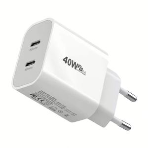 Type C Charger <b>Fast</b> <b>Charging</b> USB-C Power Supply Adapter US/EU <b>Plug</b> High Speed Type C Charger - Product Image 1
