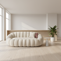 Canapé paresseux en forme d'arc, style nordique, tendance, en forme de citrouille, convertible en lit, pour appartement, salon, balcon, décontracté, rotatif, en polaire d'agneau