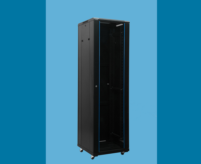 47u Data Center Network Cabinet 19 Inch Rack Mount Standard Server Outdoor BLACK OEM