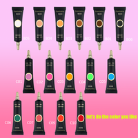 Base de fard à paupières crème sans cruauté aux animaux personnalisée 16 couleurs de base de fard à paupières de marque privée sans Logo Vegan Base de fard à paupières liquide mat