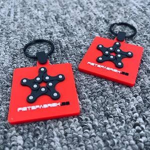 Porte-clés en silicone personnalisé avec logo, sublimation 2D 3D, plastique coloré, promotion, caoutchouc souple PVC - Product Image 6