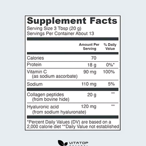 OEM kollajen tozu takviyesi hyaluronik asit ve <span class=keywords><strong>C</strong></span> vitamini ile hidrolize peptitler - Product Image 2