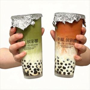 Vasos de Plástico Desechables Transparentes y Esmerilados para Té Boba, Café Helado, de 9, 12, 16, 20, 24 y 32 oz, con Logotipo Personalizado, para Uso Industrial, Venta al Por Mayor de Fábrica - Product Image 4