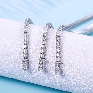 Bracelet de tennis pour femmes, en or véritable, diamant naturel, oem, bijoux tendance, 18k, 2022 - Product Image 4