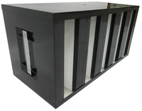 Filter Udara HEPA Senbao Baru Efisiensi Tinggi H13/H14 Konstruksi V Bank Bahan Fiberglass Efisiensi 99,999% 0,3 Mikron