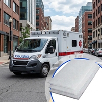 Panneau alvéolaire en PP non tissé, ignifuge et imperméable, servant de remplacement pour les panneaux en bois dans les intérieurs d'ambulances et pour les constructeurs.
