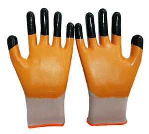 Guanti da Lavoro Rivestiti in Nitrile Liscio 3/4, Guanti Rinforzati con Dita a Doppio Strato - Product Image 4