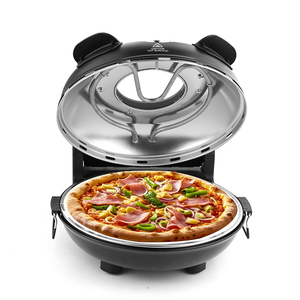 <span class=keywords><strong>Horno</strong></span> Eléctrico <span class=keywords><strong>para</strong></span> Pizza de 12 Pulgadas con Placa de <span class=keywords><strong>Cerámica</strong></span>, 1200W, Multifunción, Temperatura Ajustable, Calentamiento sin Aceite, Fácil de Usar en el Hogar - Product Image 3