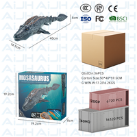 AiJH 2.4G Télécommande Dinosaure Module Batteries Poisson Bateau Piscine Lac RC Animal Eau Jouets