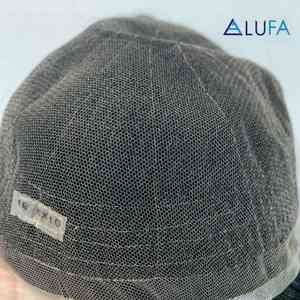 Peluca Rizada H218 para Hombre Cabello Humano Color 1A# Tamaño 8*10 Línea de Cabello Gradual Base de Encaje Completo Transpirable Precio al por Mayor Envío Rápido - Product Image 3