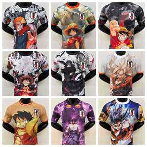 Maillot de football pour jeunes, style anime japonais, col rond, séchage rapide, tissu mélangé, personnalisable, édition spéciale, version joueur - Product Image 2