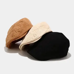 Винтажная Вельветовая шляпа для мужчин и женщин