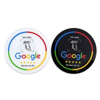 Support en acrylique pour carte de commentaires Google NFC – Tap to Review – Porte-cartes transparent givré avec fente – Vente en gros pour restaurants, cafés, hôtels, bars, salons
