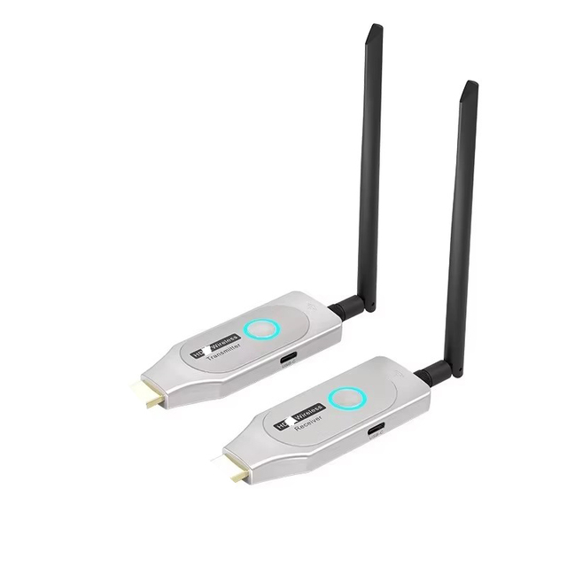 NKIWI 4K Play Wireless HDTV-Compatible Aluminum Alloy Extender Kit 50M/100M/150M/200M Range Ultra-Low Latency Audio Video