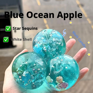Juguete antiestrés de malta de azúcar con forma de manzana oceánica, estilo Xiaohongshu, juguete de descompresión hecho a mano, bola para apretar, para aliviar el estrés. - Product Image 1