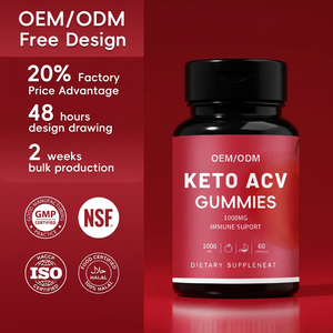Gummies Keto ACV à Marque Blanche OEM/ODM 1000mg <span class=keywords><strong>Vinaigre</strong></span> <span class=keywords><strong>de</strong></span> <span class=keywords><strong>Cidre</strong></span> <span class=keywords><strong>de</strong></span> Pomme avec la Mère – Métabolisme, Brûle-Graisse, Gestion du Poids, Détox - Product Image 1