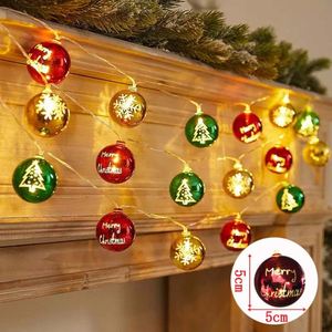Decoración Navideña con 10 Luces LED de Santa Claus, Muñeco de Nieve y Reno para Ventana, Guirnalda de Luces para Interiores - Product Image 1