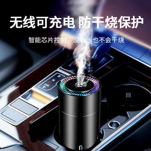 เครื่องเพิ่มความชื้นในรถยนต์แบบพกพาขนาดเล็ก USB สีดำ ความจุ 0.5 ลิตร พร้อมไฟสร้างบรรยากาศ สำหรับใช้ในรถยนต์ - Product Image 6