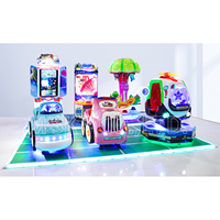 M SKY Fun Island Mini plataforma de suelo de ABS para interiores Máquina de juegos de luz LED que funciona con monedas Plataforma innovadora para paseos para niños
