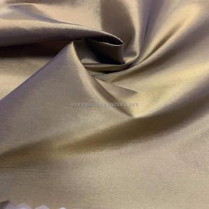 20D 400T <strong>Trilobal</strong> Black Yarn Nylon Taffeta Two Tone Shiny Metallic Nylon Taffeta <strong>Fabric</strong> With Cire and WR for Downproof Jackets - Product Image 4
