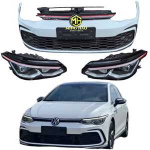 Componentes exteriores del automóvil para <span class=keywords><strong>Volkswagen</strong></span> <span class=keywords><strong>Golf</strong></span> 8 <span class=keywords><strong>GTI</strong></span>-Conjunto de parachoques delantero y trasero, incluidos faros, rejilla, capó y puertas - Product Image 1