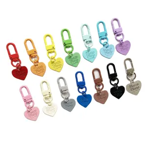 Xinxing mignon métal peinture en aérosol coeur porte-clés porte-clés étui de téléphone portable accessoires porte-clés pour femmes sac pendentif porte-clés Gi