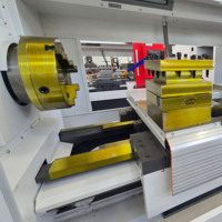 Torno CNC CK6180 de Alta Resistencia, Bancada Plana, Alta Precisión, Gran Diámetro, para Torneado de Metal, con Certificación CE para Fabricación Industrial