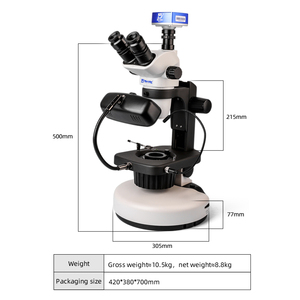 <span class=keywords><strong>Microscope</strong></span> stéréo MSD210-4K avec caméra Murzider, grossissement réglable 6,7X-45X, LED pour l'<span class=keywords><strong>inspection</strong></span> de bijoux et de pierres précieuses - Product Image 2