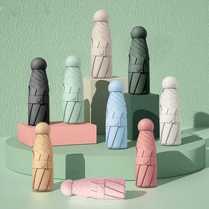 Promotional Cheap 5 Folding Mini Advertising Custom Rain Foldable <b>Umbrella</b> With Logo Prints - Product Image 1