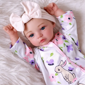Poupées réalistes Babeside Megan, petite fille de 17 pouces avec tête et membres en vinyle et corps en tissu doux - Product Image 4