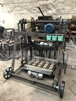 Machine manuelle de fabrication de blocs de ciment et de pavés en béton de 6 pouces pour moulage et pose automatiques