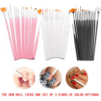 Lot de 35 pinceaux en nylon et laine pour nail art, pour lignes longues et motifs rayés, outils de manucure, forme de pinceau artistique