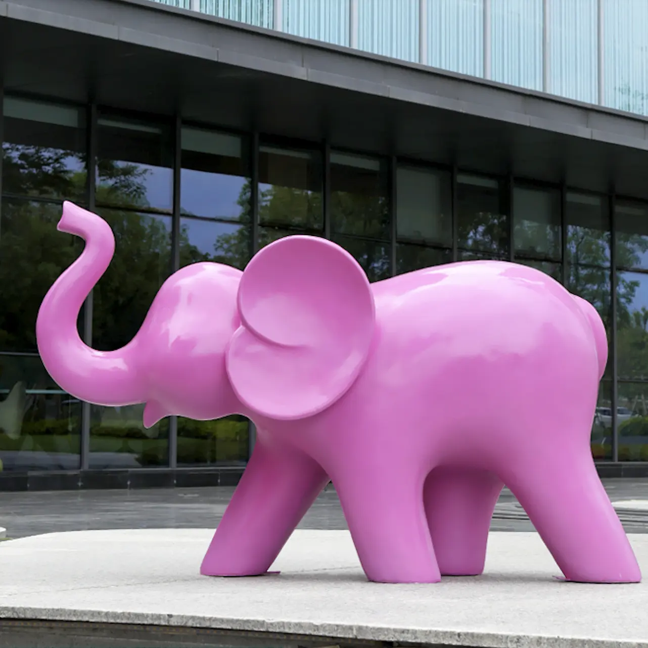 야외 가정 장식 조각 현대 팝 아트 조각 FRP 수지 코끼리 조각 장식 공장 직매