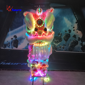 Costume de <span class=keywords><strong>danse</strong></span> du lion traditionnel chinois programmable pour le Nouvel An chinois, spectacle de <span class=keywords><strong>danse</strong></span> du lion, tenue de performance, <span class=keywords><strong>danse</strong></span> du lion <span class=keywords><strong>folklorique</strong></span> - Product Image 3