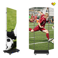 Écran LED pliable triple Qray Led Premium, luminosité 1000 cd, garantie 1 an, pour la promotion de marques en magasins de luxe