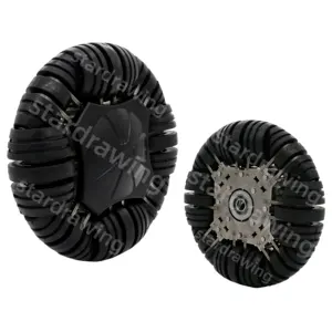 S-S 254mm Omni Robot Directional Wheel For Motorized Wheelchair