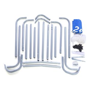 <span class=keywords><strong>Obiettivo</strong></span> da calcio 8X5.6 Ft, telaio da calcio rivestito in polvere 2 in 1 con rete per tutte le stagioni e rete da porta bersaglio staccabile - Product Image 6