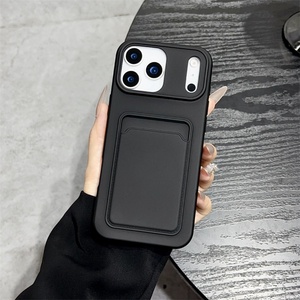 Funda Protectora de TPU Suave a Prueba de Golpes para iPhone 17 Air 16 15 14 13 12 11 Pro Max Plus XS XR, Funda de Silicona Suave con Ranuras para Tarjetas - Product Image 5