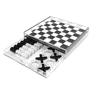 Nhà máy tùy chỉnh 2 trong 1 <span class=keywords><strong>lucite</strong></span> Hội Đồng Quản trị trò chơi Acrylic cờ và Acrylic <span class=keywords><strong>Tic</strong></span> <span class=keywords><strong>Tac</strong></span> <span class=keywords><strong>Toe</strong></span> - Product Image 2