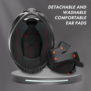 Mũ bảo hiểm đua xe máy chuyên nghiệp - Thiết kế thông gió, nhẹ, phù hợp với mọi mùa, kiểu mũ bảo hiểm mô-đun - Product Image 3