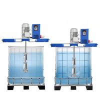 Agitatore Automatico in Acciaio Inox 304 per Serbatoio IBC, Miscelatore Motorizzato per Materiali Liquidi, Capacità 1000L