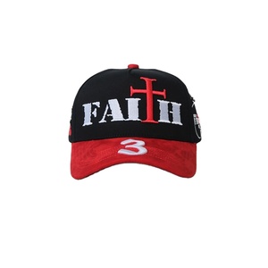 Luxury Designer Jesus Christ Faith Cap Metal Crosses Rhinestone <b>Pins</b> Custom Brim 3D Embroidery Satin Lined Baseball Cap Religion - Product Image 1