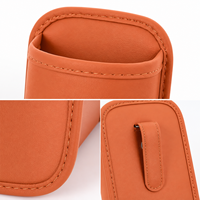 Poubelle de luxe pour siège de voiture, organisateur portable à suspendre avec poche latérale pour l'intérieur de la portière avant du passager